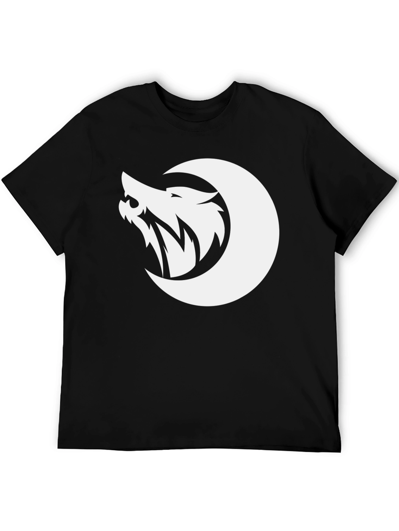 Wolf Moon Graphic T-Shirt - Black