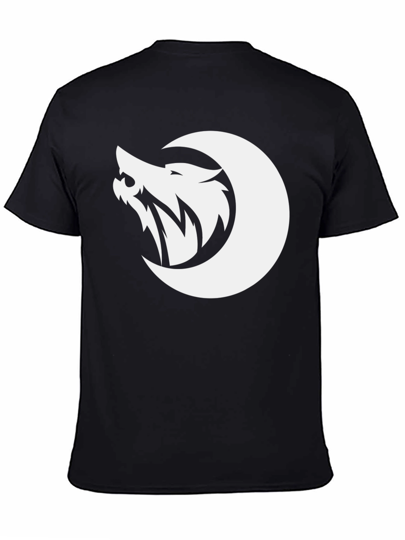 Wolf Moon Graphic T-Shirt - Black