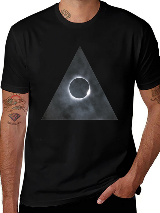 Eclipse Triangle Graphic Tee - Mens Black T-Shirt