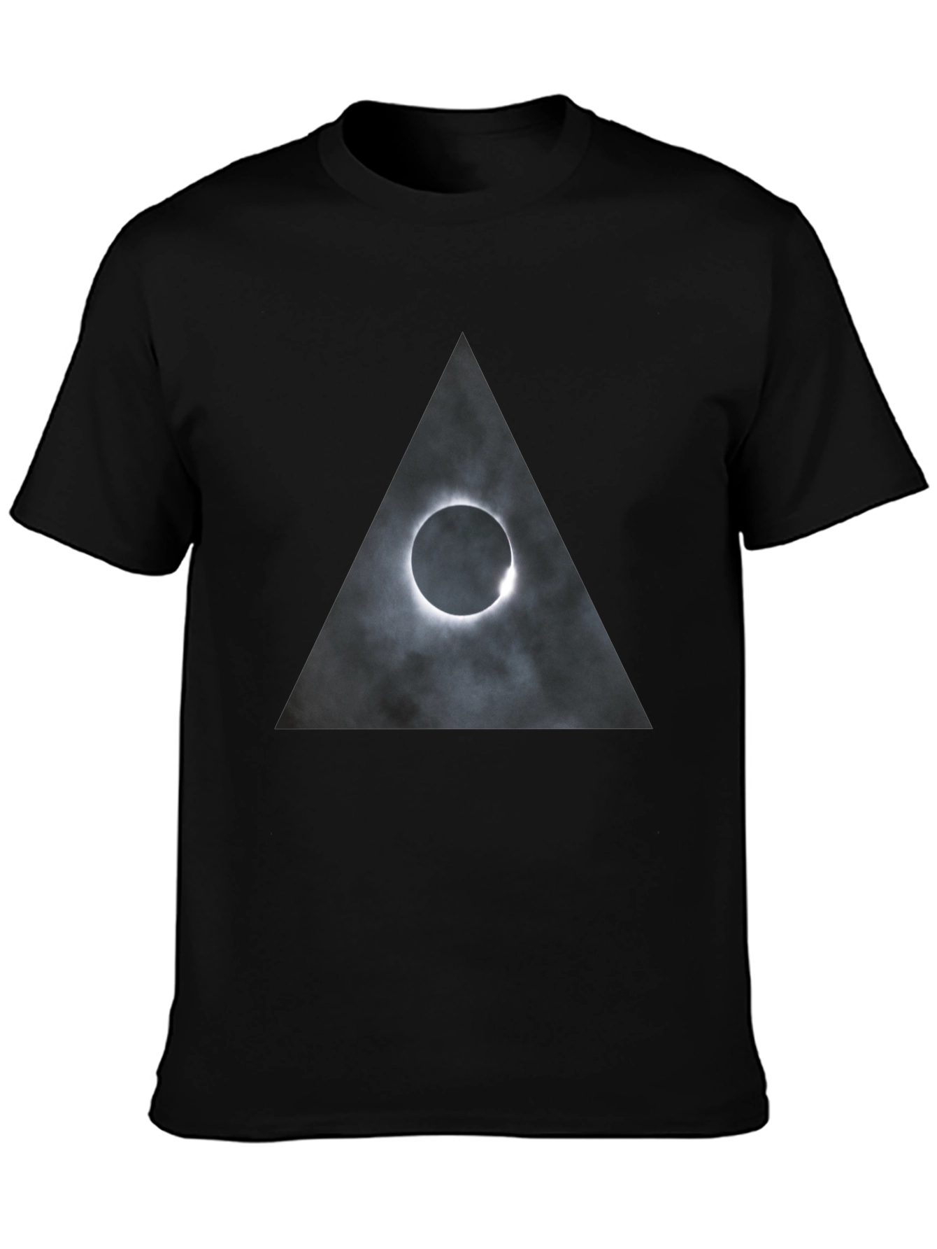 Eclipse Triangle Graphic Tee - Mens Black T-Shirt