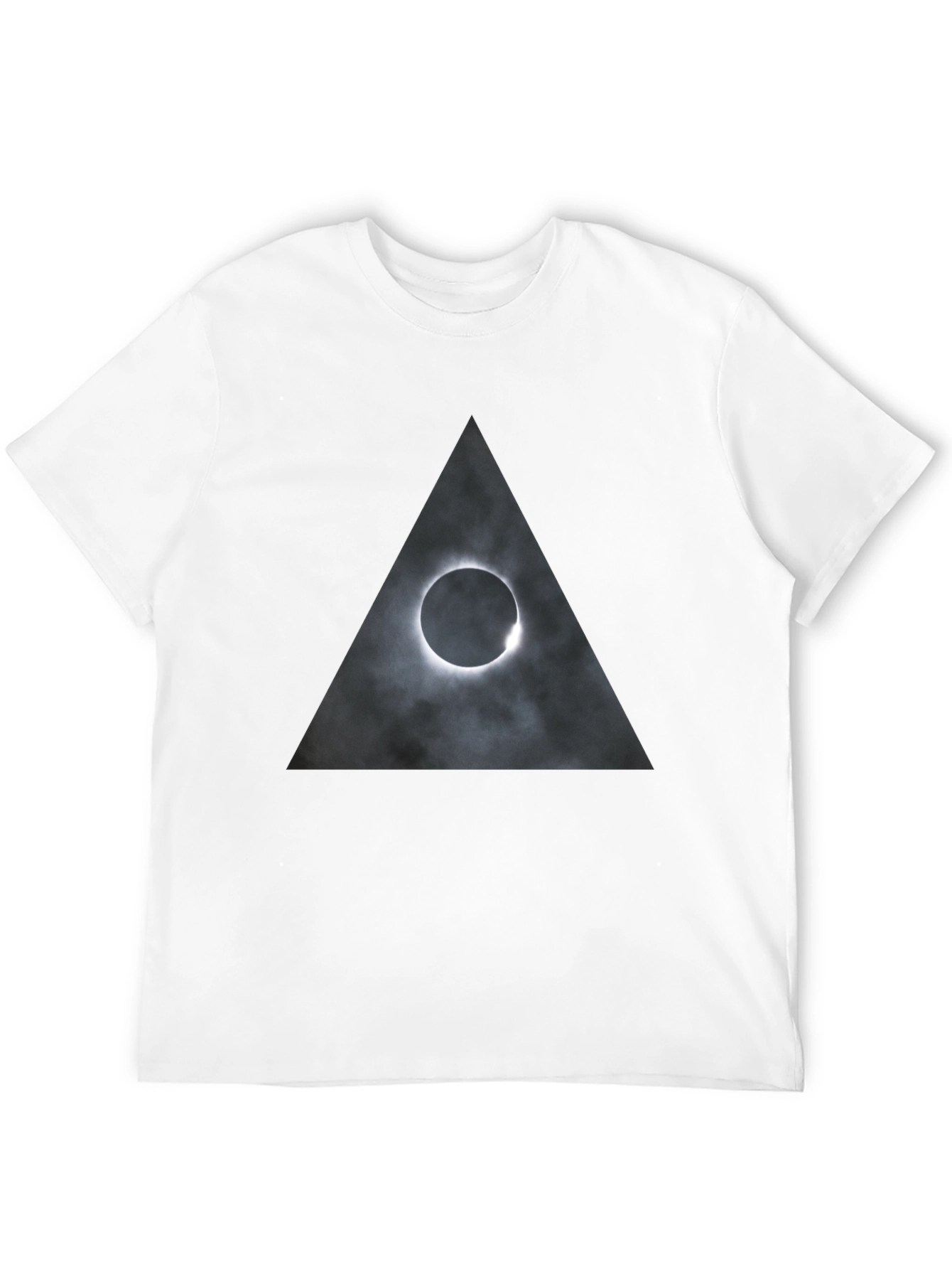 Eclipse Triangle Graphic Tee - Mens Black T-Shirt