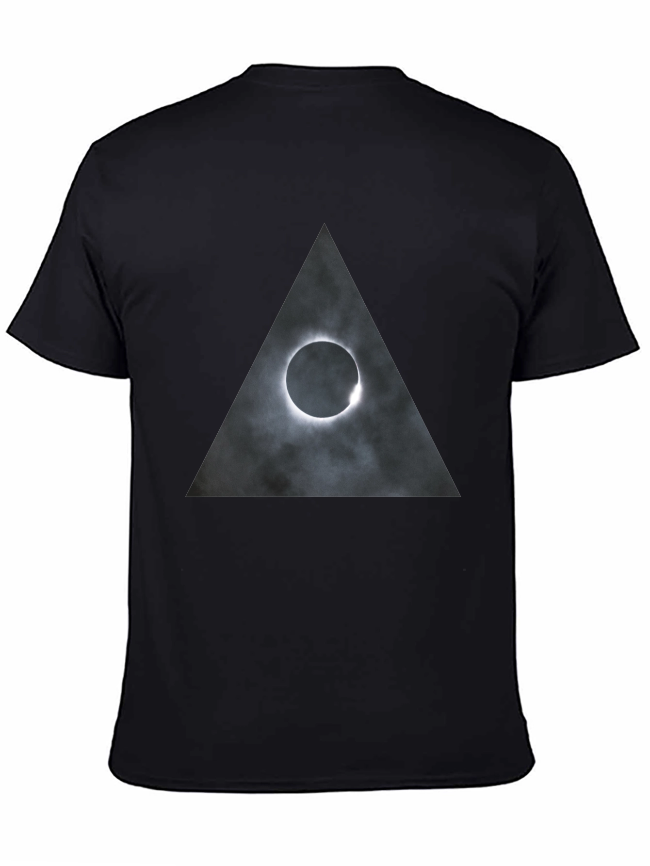 Eclipse Triangle Graphic Tee - Mens Black T-Shirt