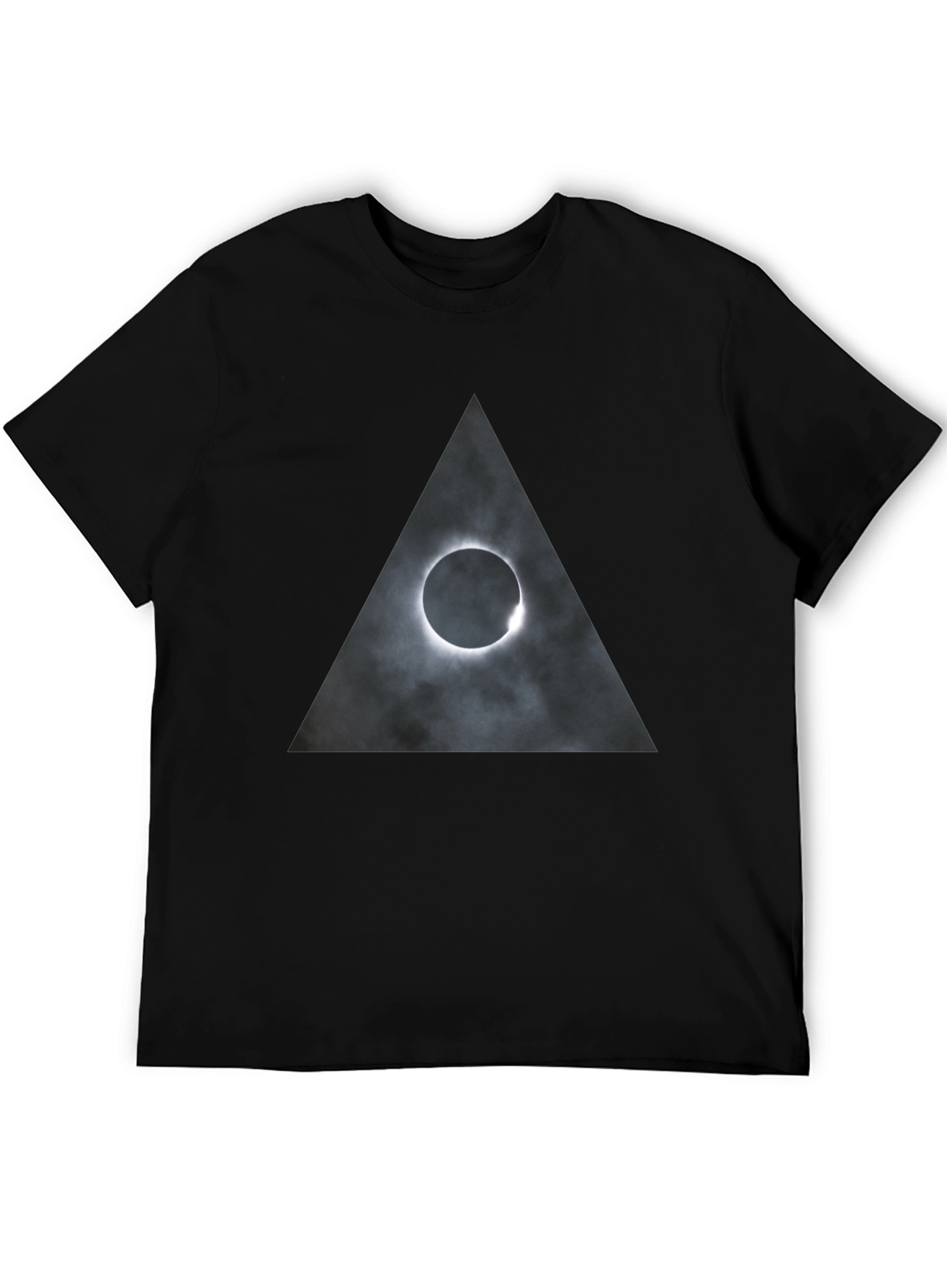 Eclipse Triangle Graphic Tee - Mens Black T-Shirt