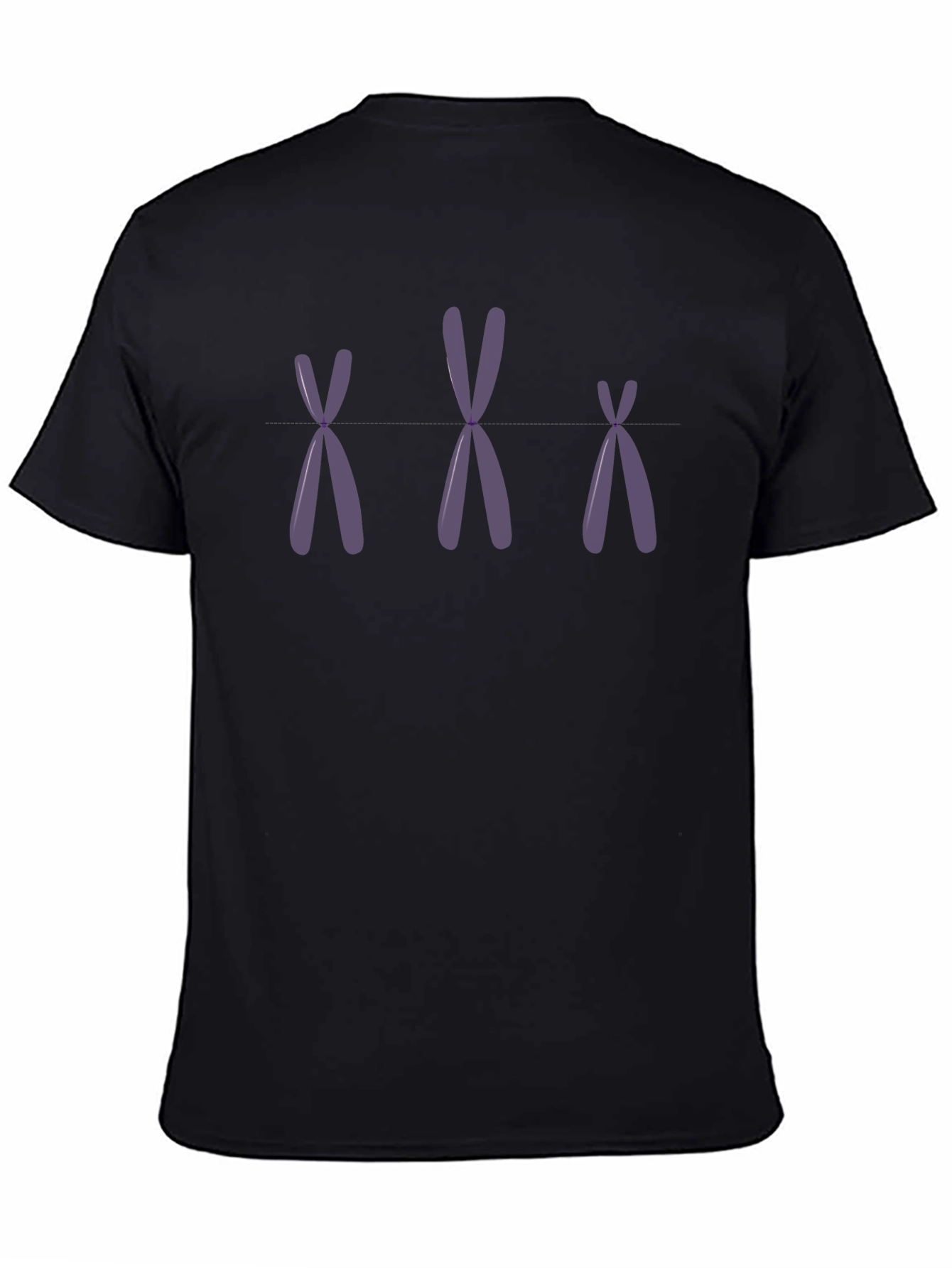 Triple Chromosome Black T-Shirt
