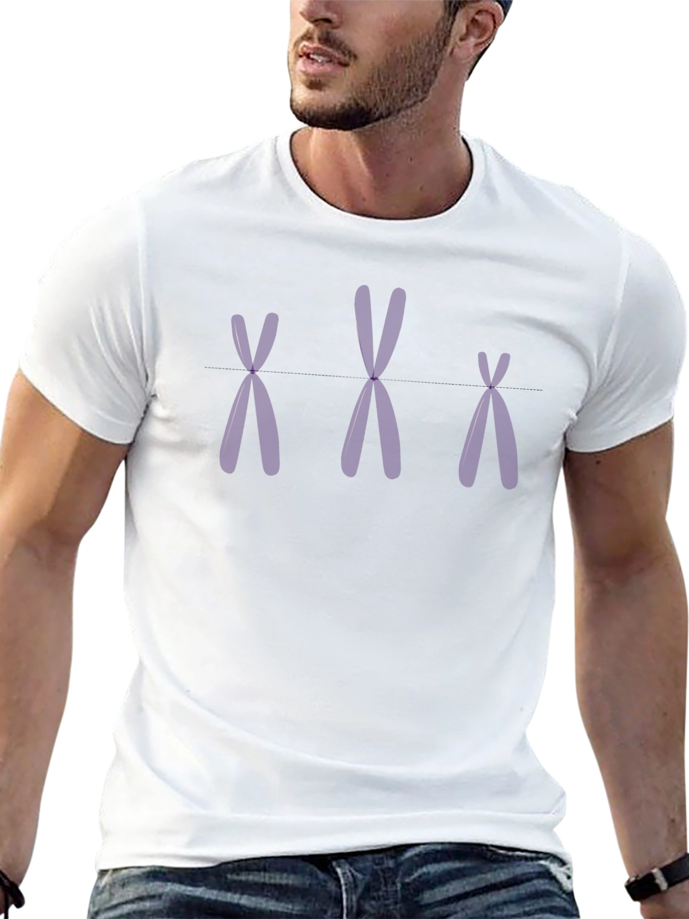 Triple Chromosome Black T-Shirt