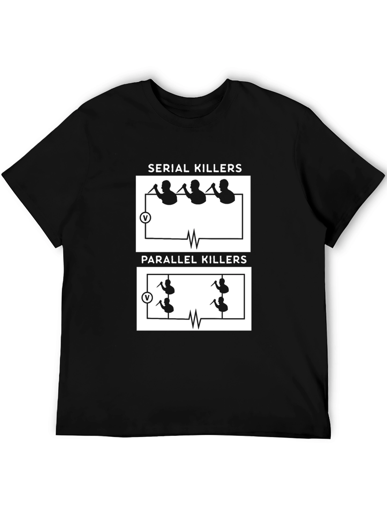 Serial Killers Parallel Killers Funny Graphic Tee