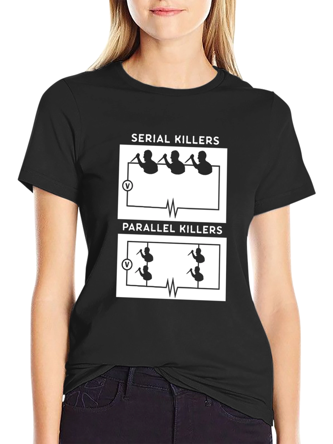 Serial Killers Parallel Killers Funny Graphic Tee