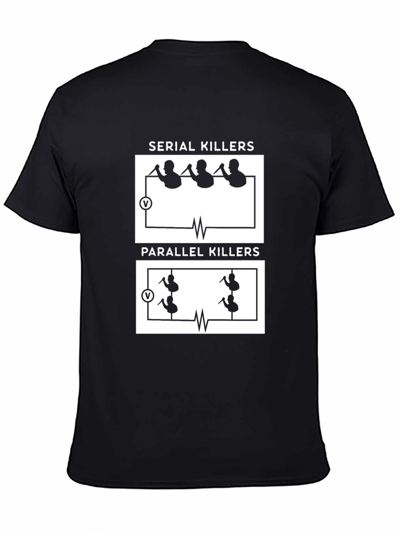 Serial Killers Parallel Killers Funny Graphic Tee