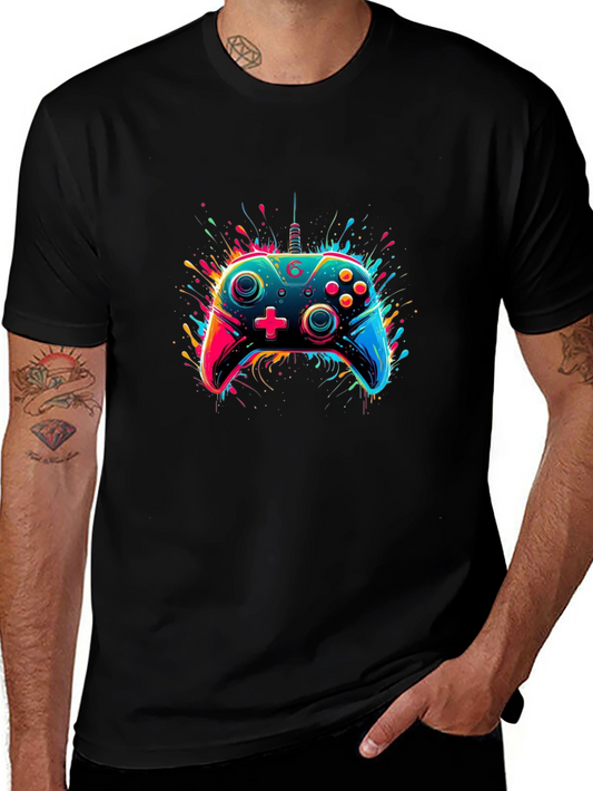 Gamer Controller T-Shirt - Colorful Graphic Tee