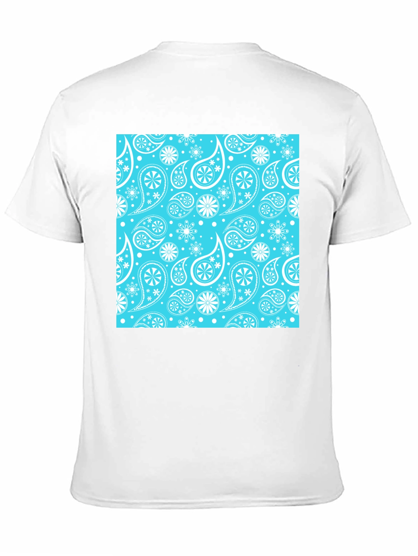 Paisley Pattern Black Tee