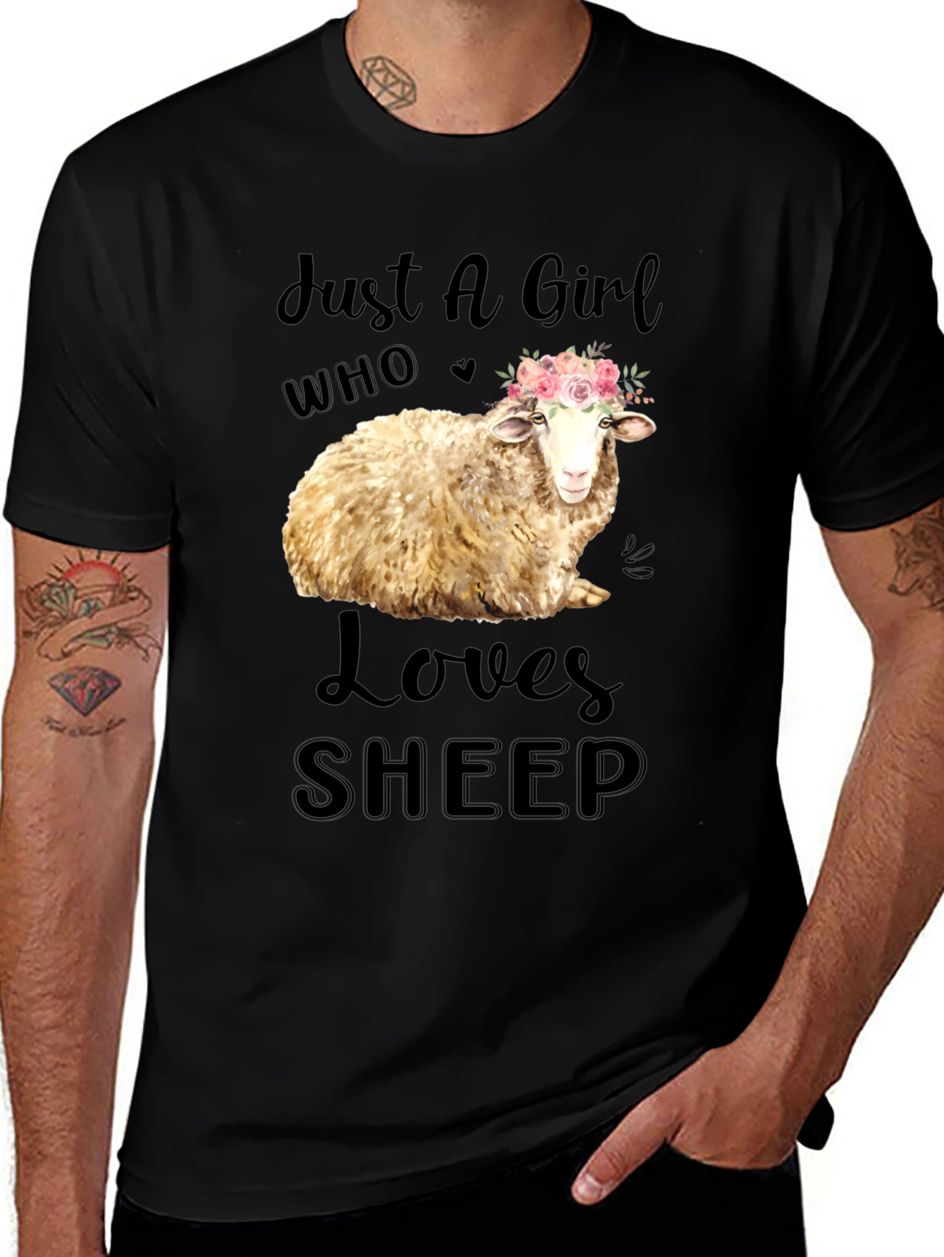 Just A Girl Who Loves Sheep T-Shirt