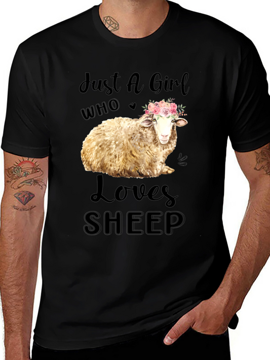 Just A Girl Who Loves Sheep T-Shirt