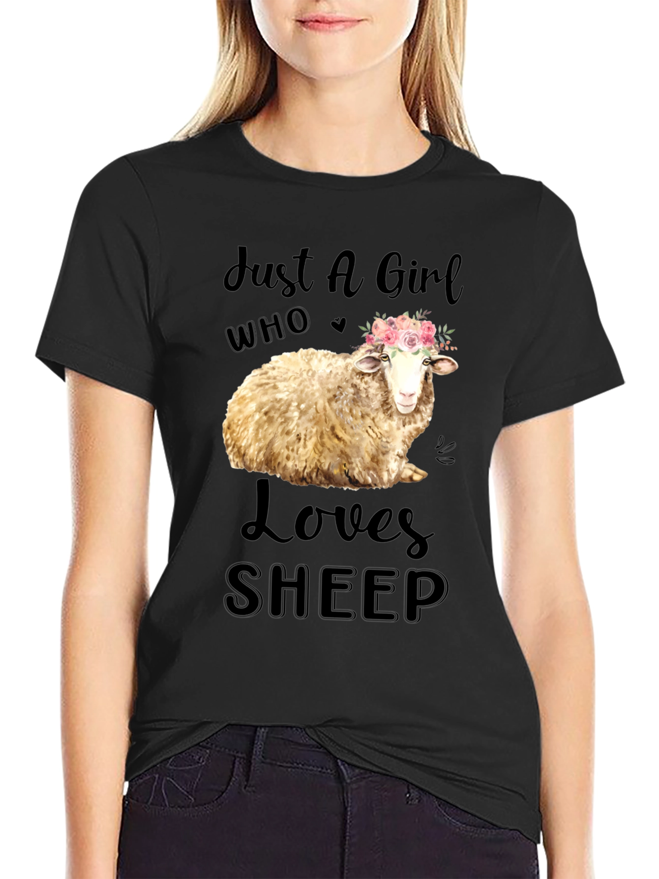 Just A Girl Who Loves Sheep T-Shirt