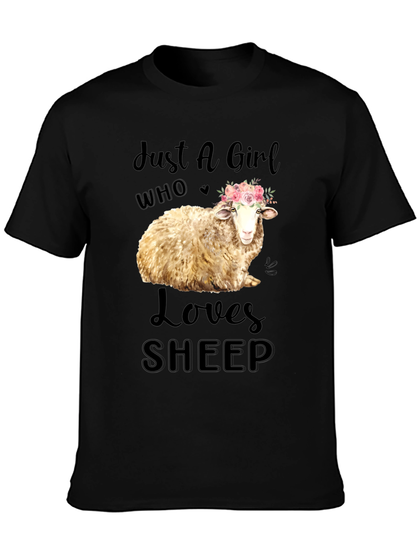 Just A Girl Who Loves Sheep T-Shirt