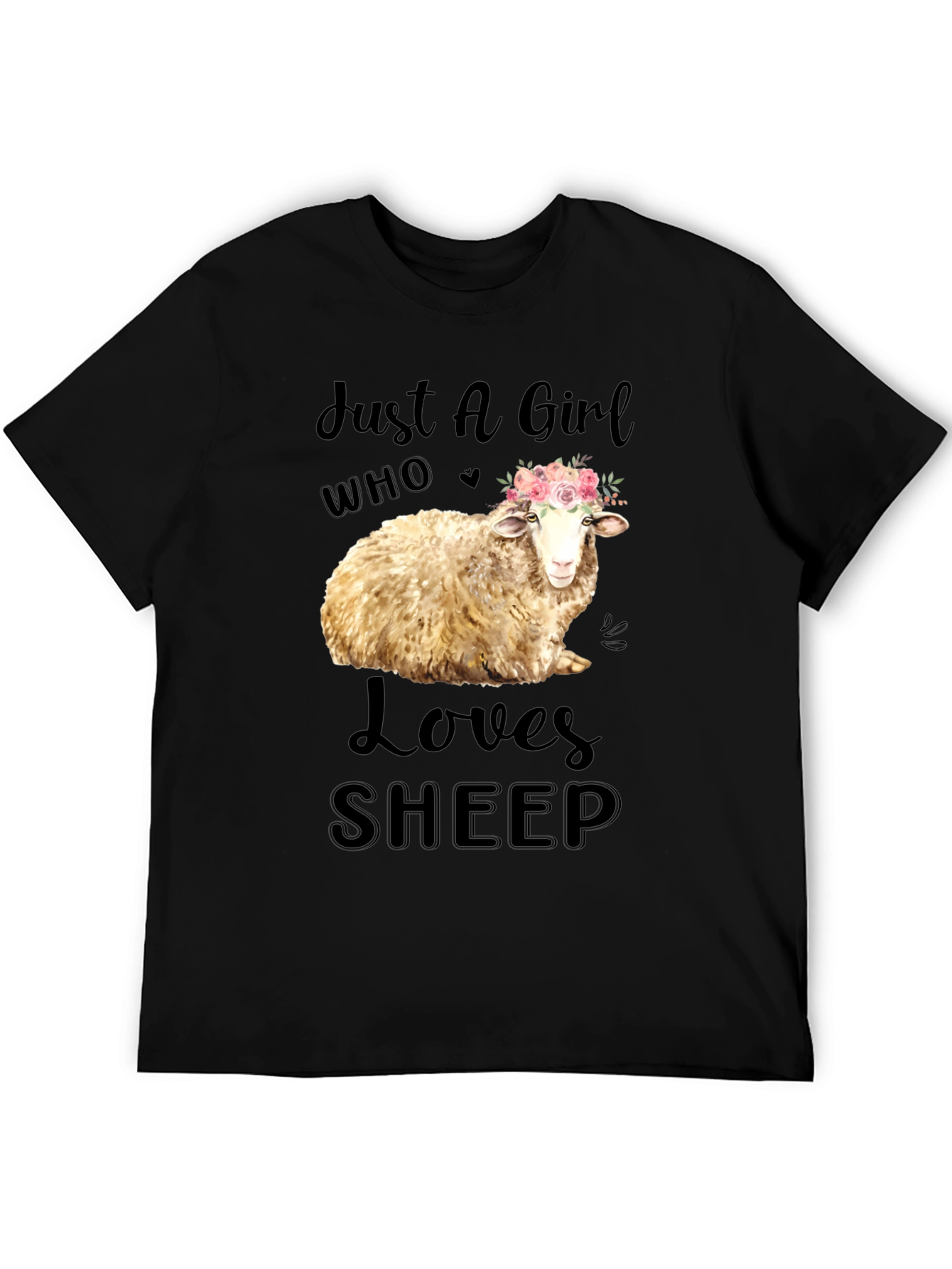 Just A Girl Who Loves Sheep T-Shirt