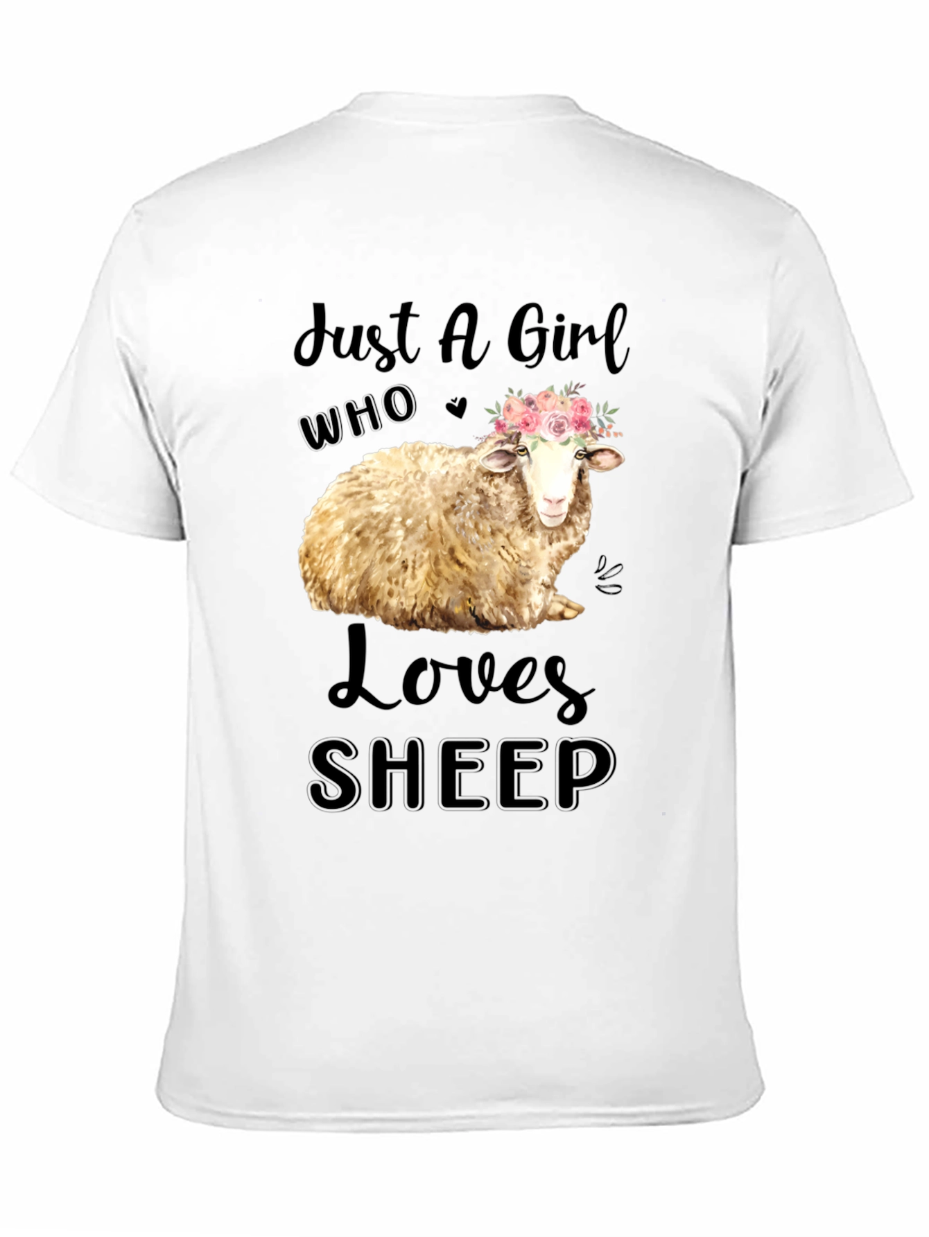 Just A Girl Who Loves Sheep T-Shirt