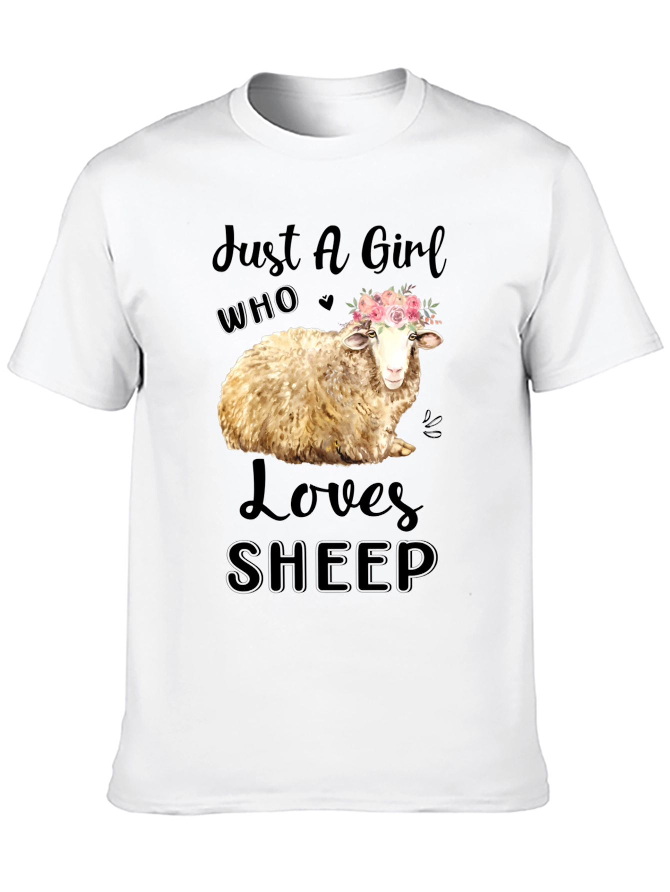 Just A Girl Who Loves Sheep T-Shirt