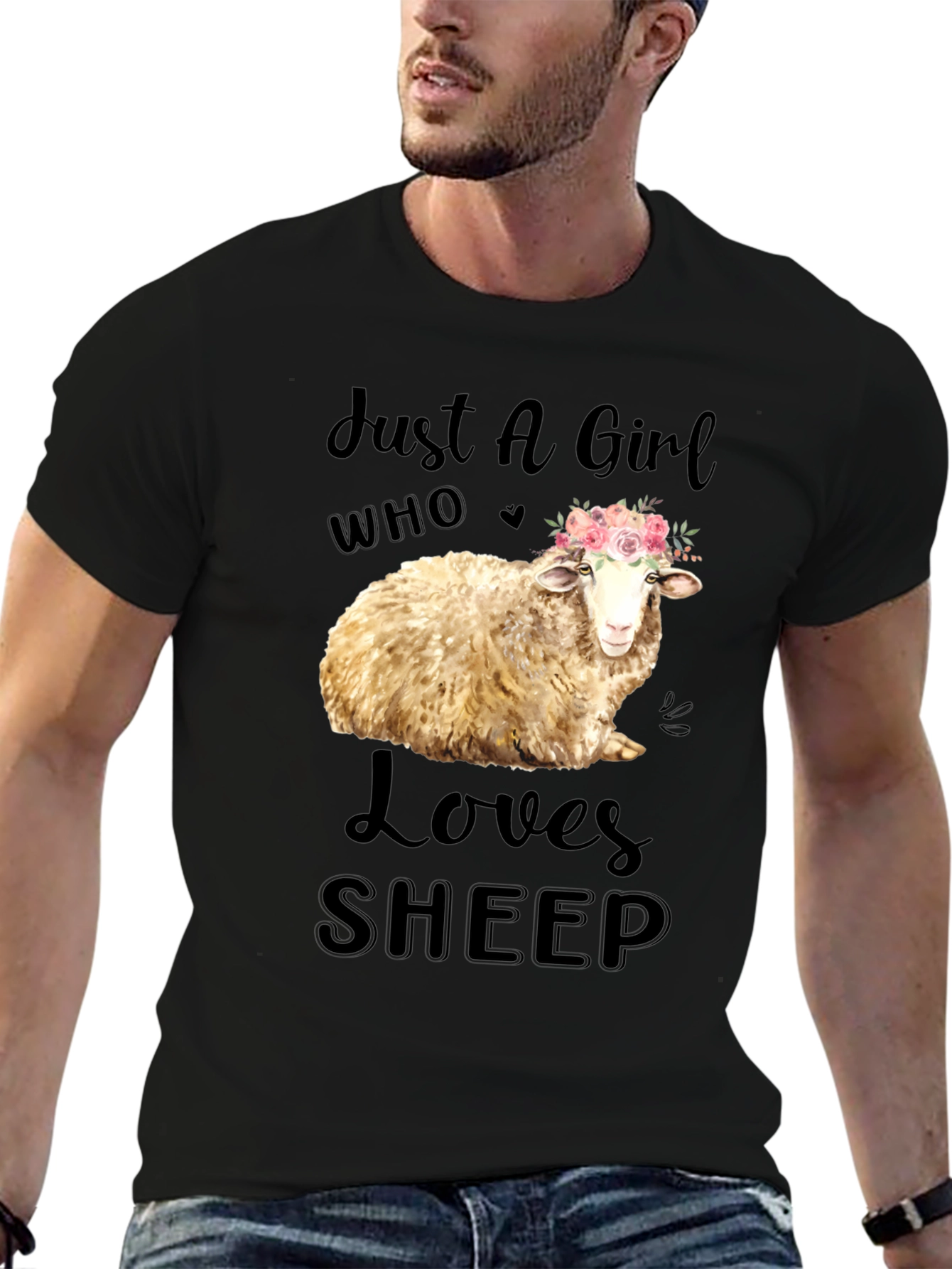 Just A Girl Who Loves Sheep T-Shirt