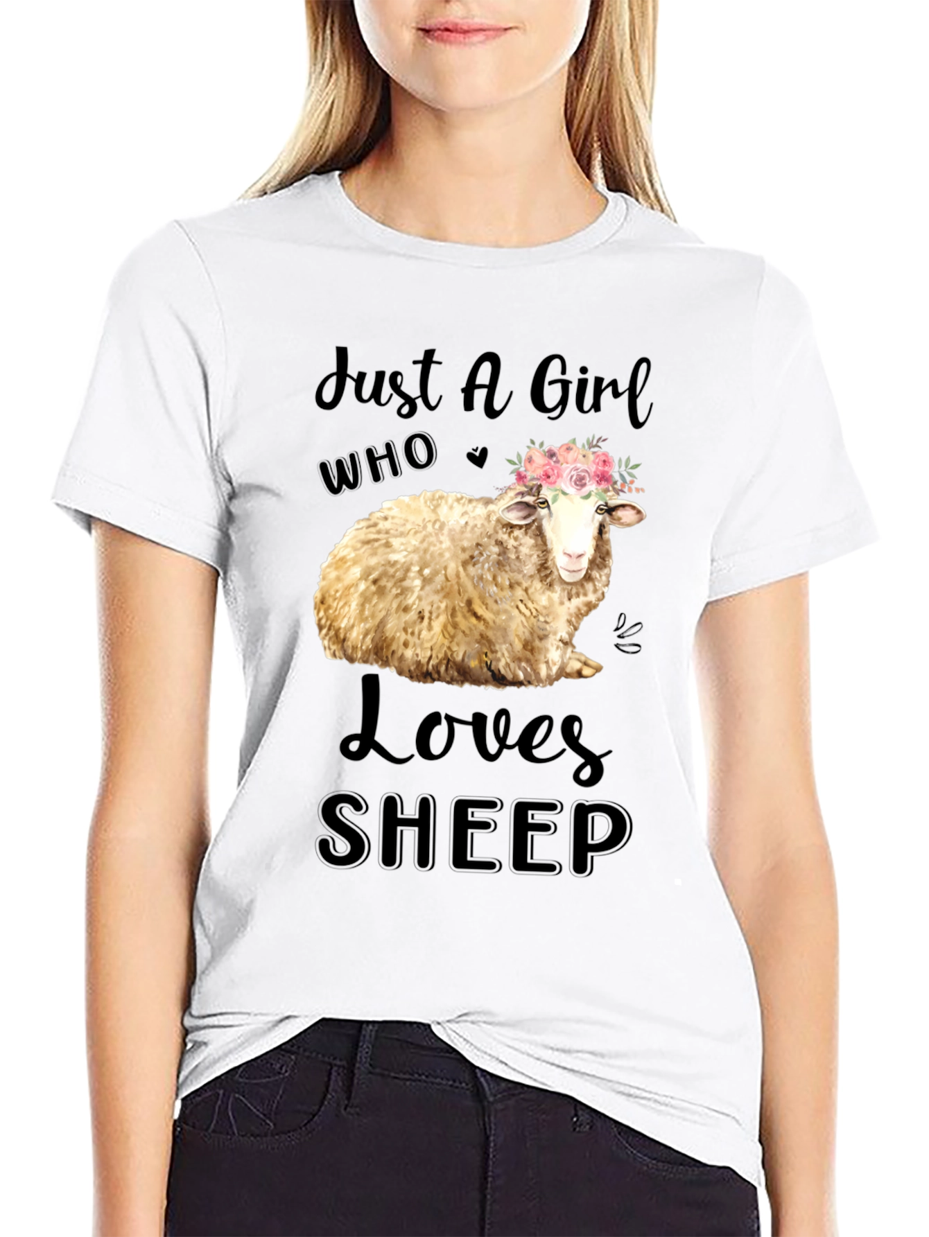 Just A Girl Who Loves Sheep T-Shirt