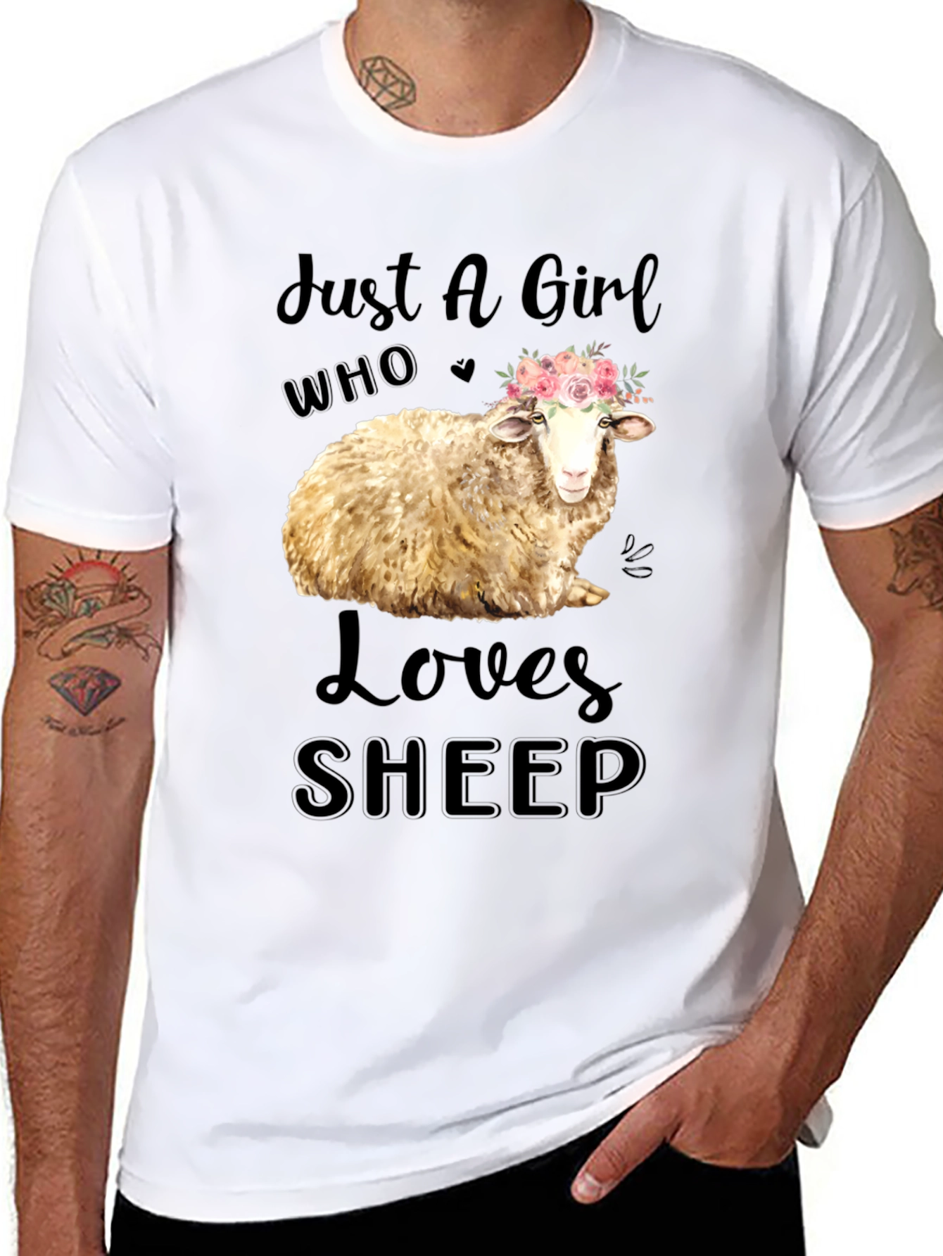 Just A Girl Who Loves Sheep T-Shirt