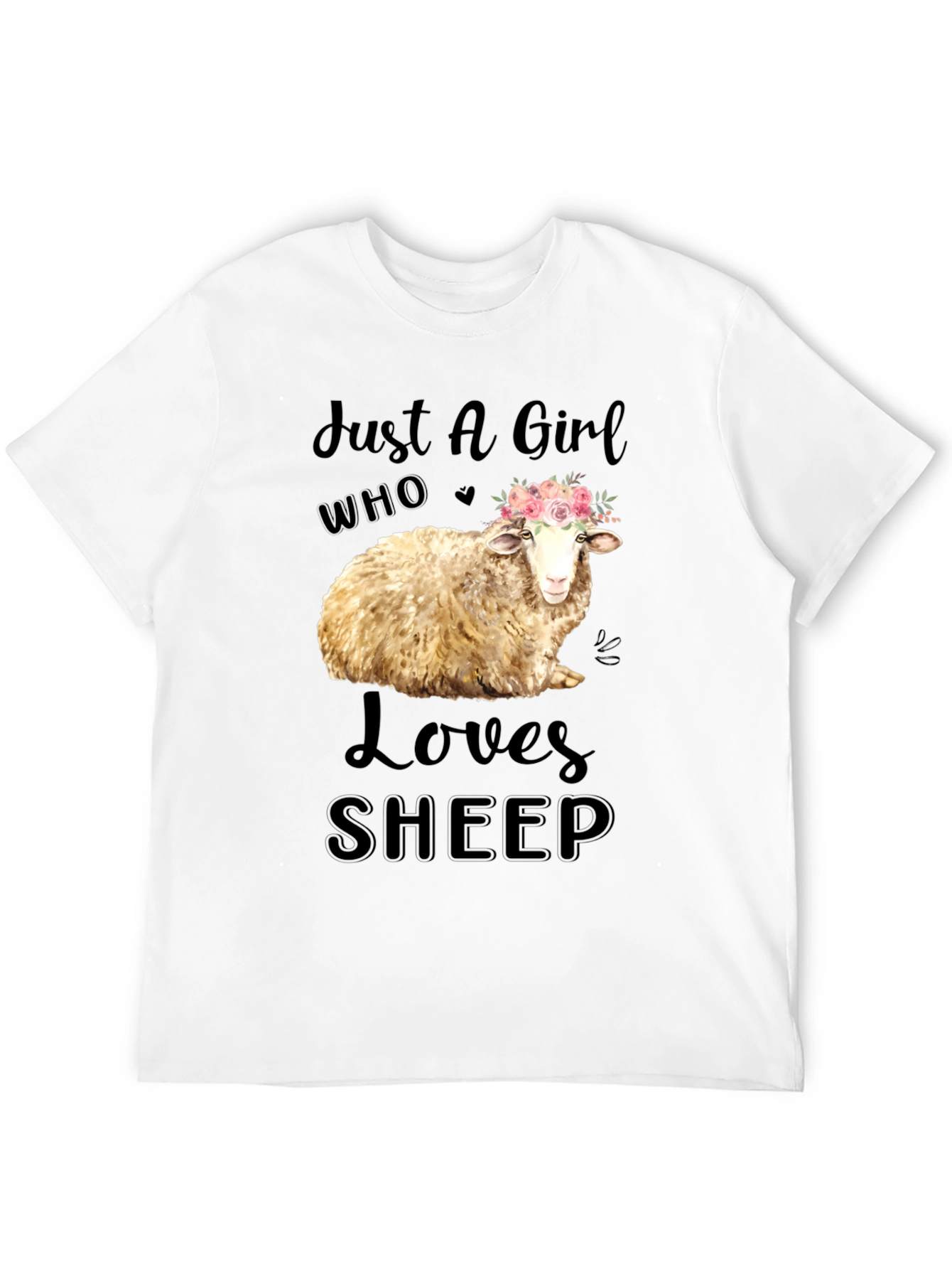 Just A Girl Who Loves Sheep T-Shirt
