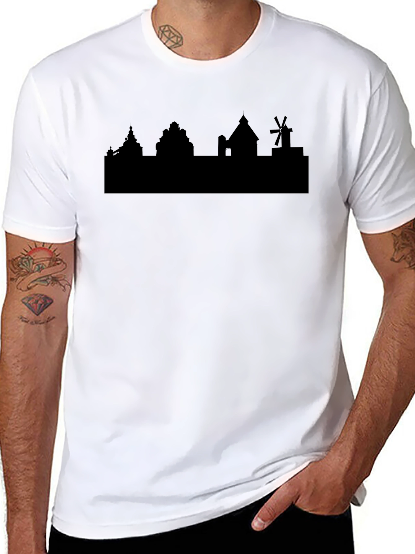 Silhouette City T-Shirt - Modern Graphic Tee