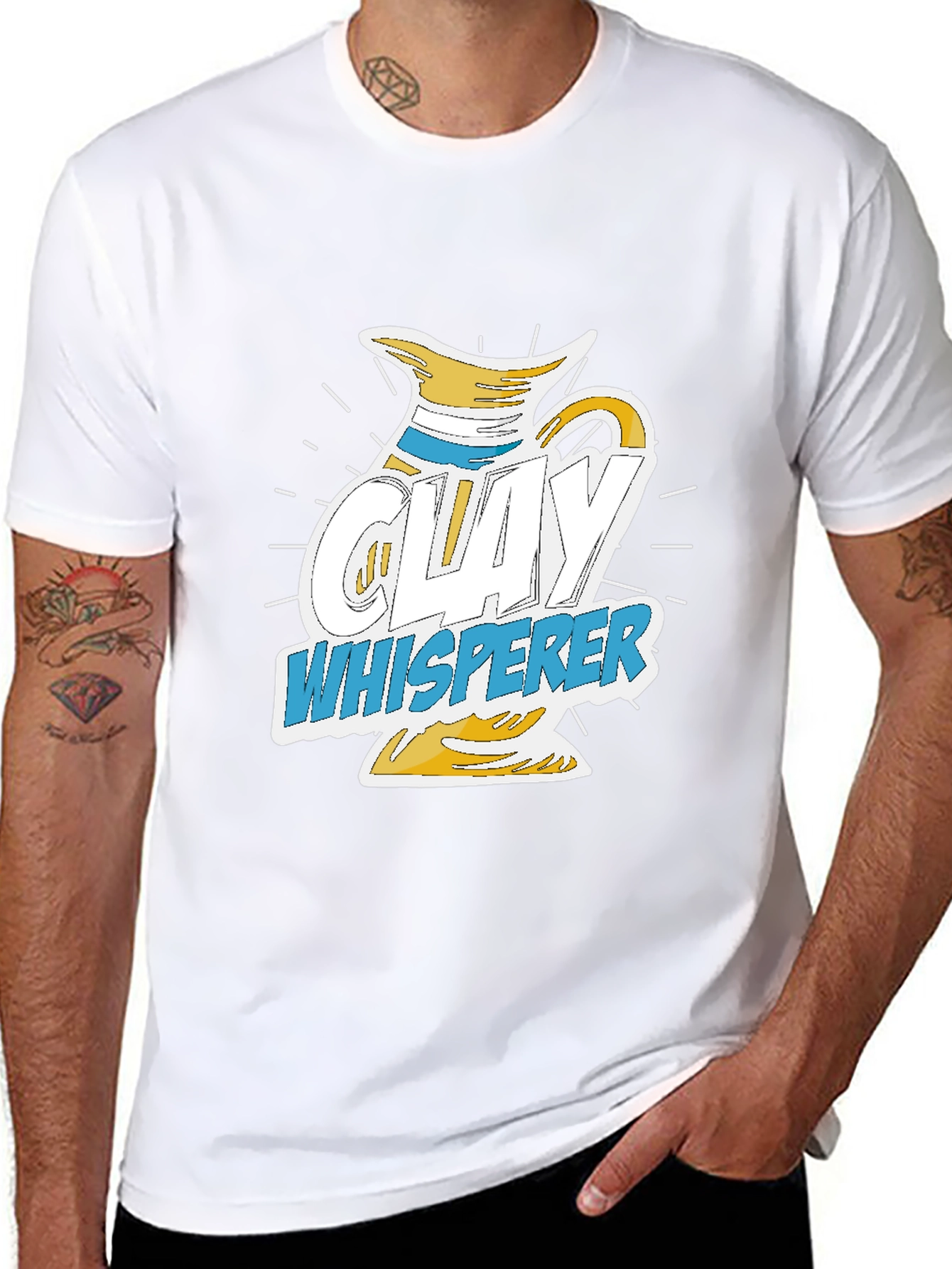 Clay Whisperer Graphic Tee - Pottery Lover T-Shirt