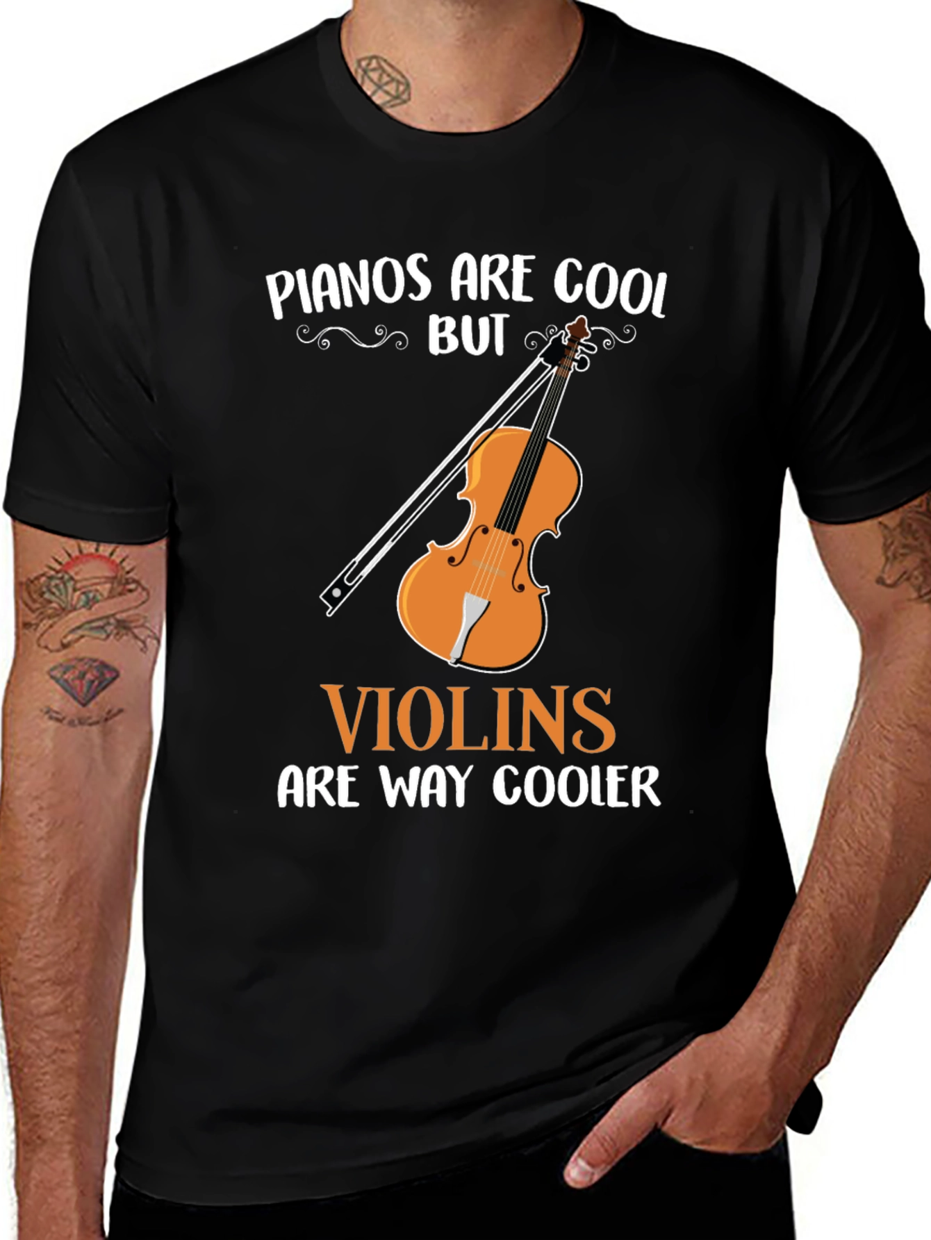 Pianos Are Cool But Violins Are Way Cooler T-Shirt