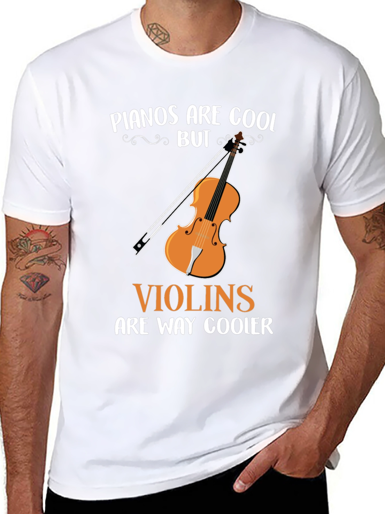 Pianos Are Cool But Violins Are Way Cooler T-Shirt