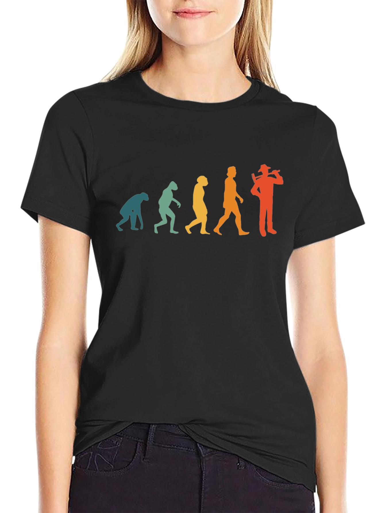 Evolution of the Guitarist Graphic T-Shirt