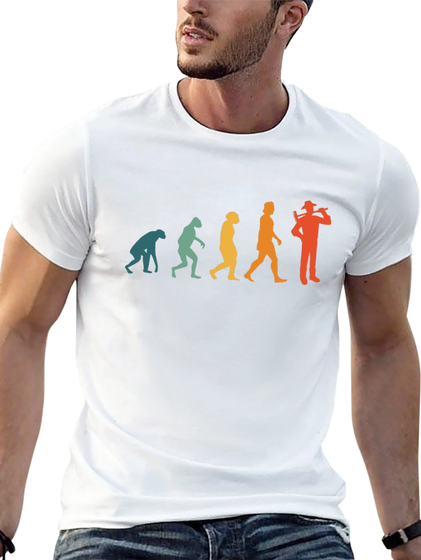 Evolution of the Guitarist Graphic T-Shirt