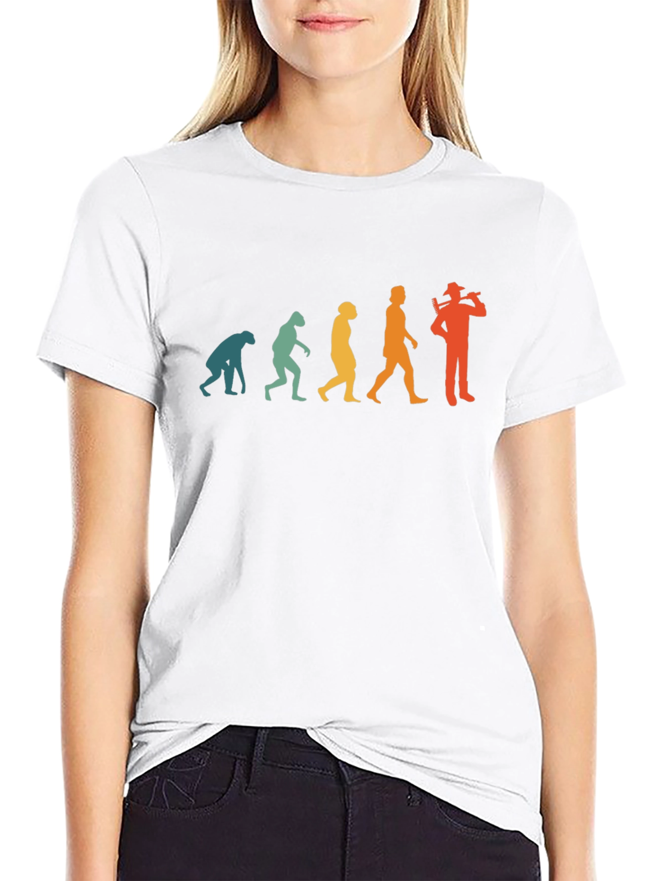 Evolution of the Guitarist Graphic T-Shirt