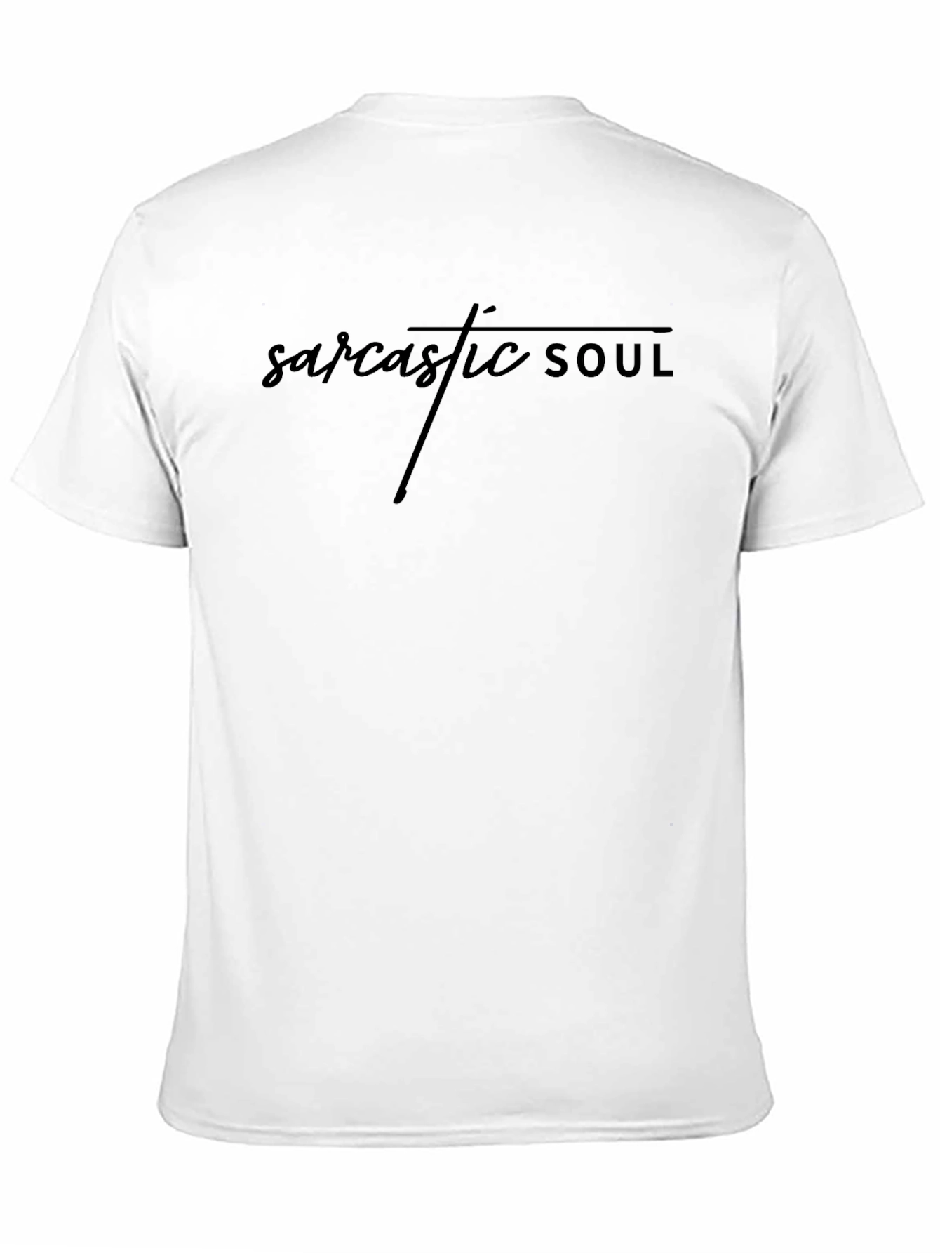 Sarcastic Soul Graphic Print Black T-Shirt