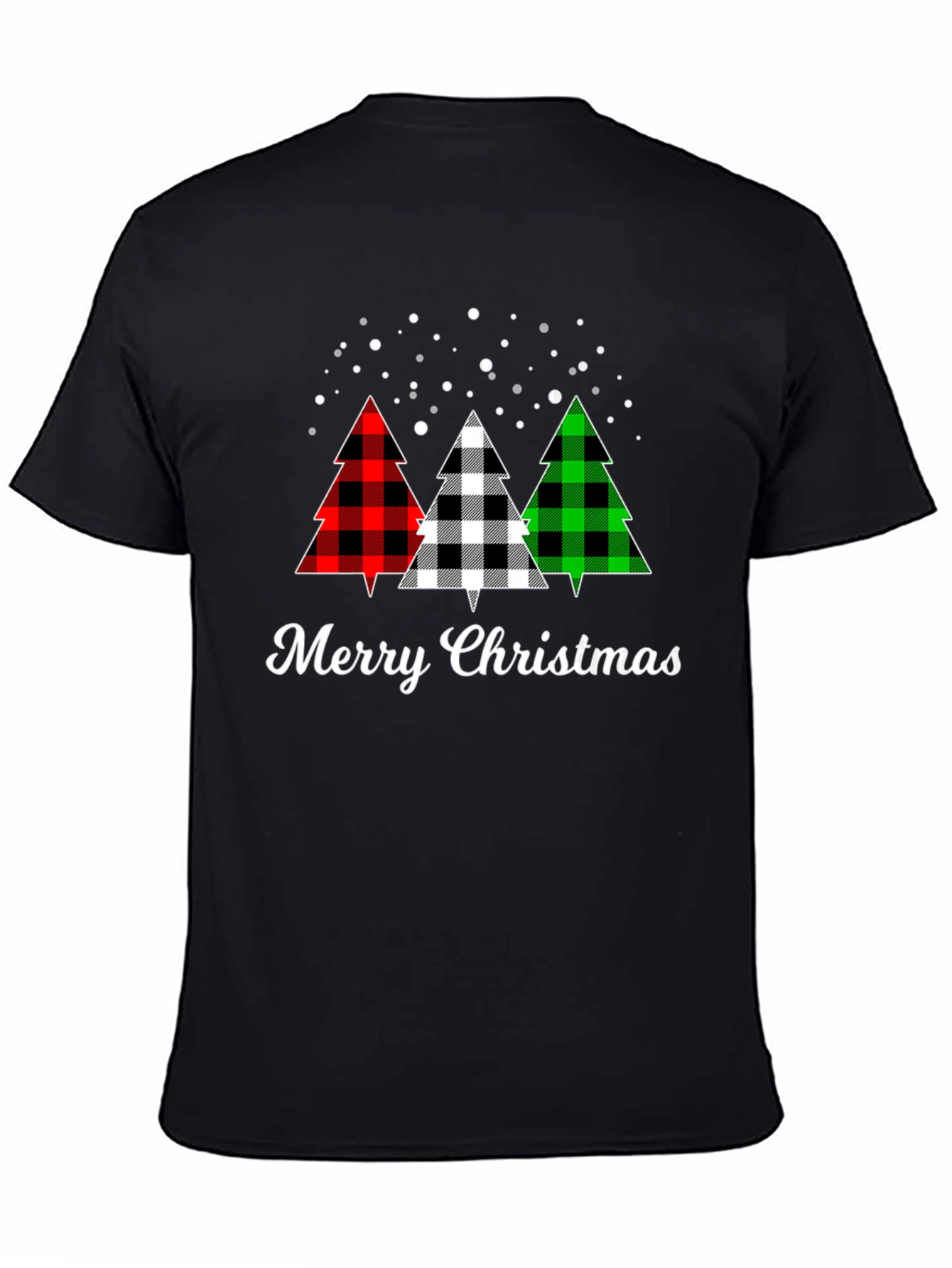 Merry Christmas Buffalo Plaid Tree T-Shirt