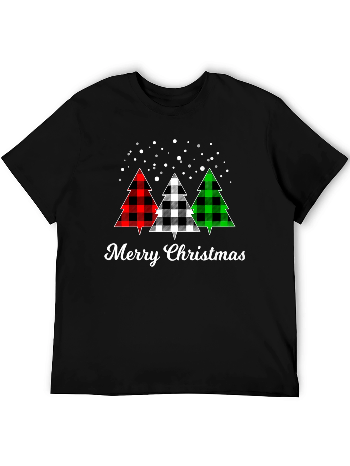 Merry Christmas Buffalo Plaid Tree T-Shirt