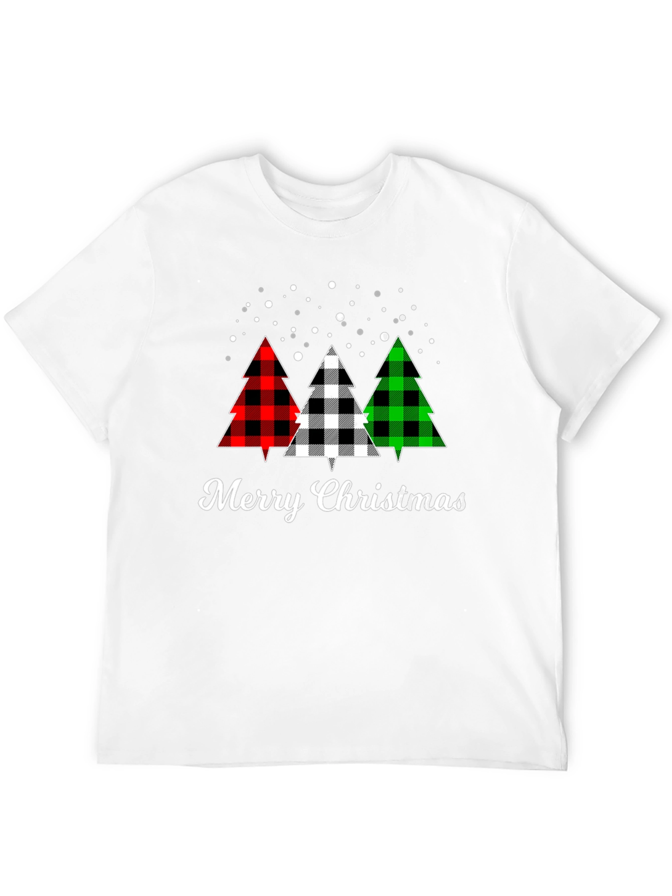 Merry Christmas Buffalo Plaid Tree T-Shirt