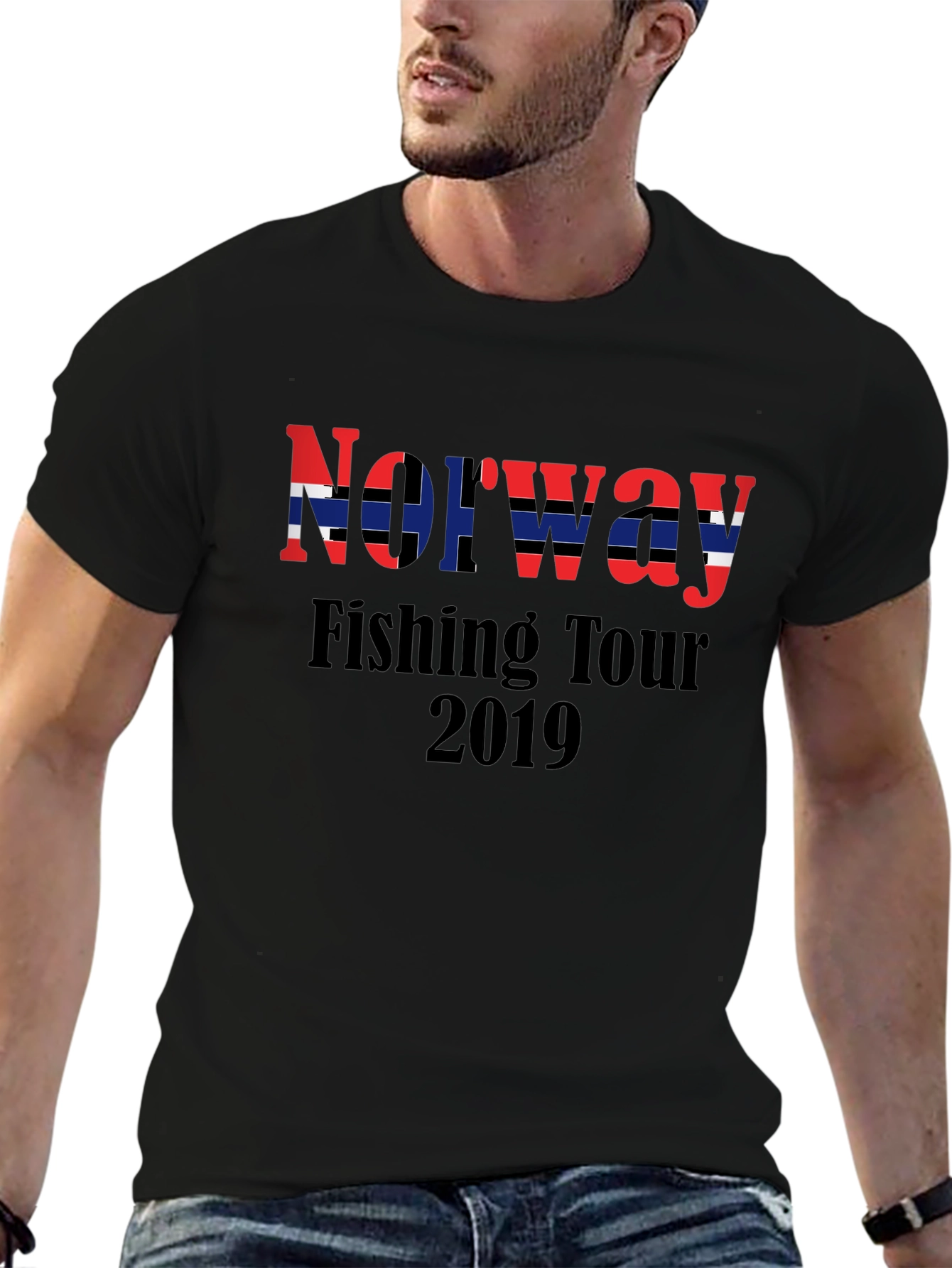 Norway Fishing Tour 2019 Black T-Shirt