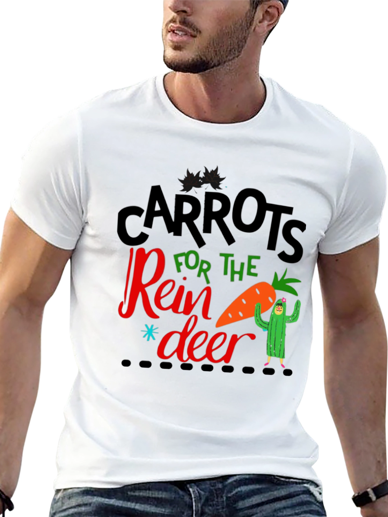 Carrots for the Reindeer Graphic T-Shirt