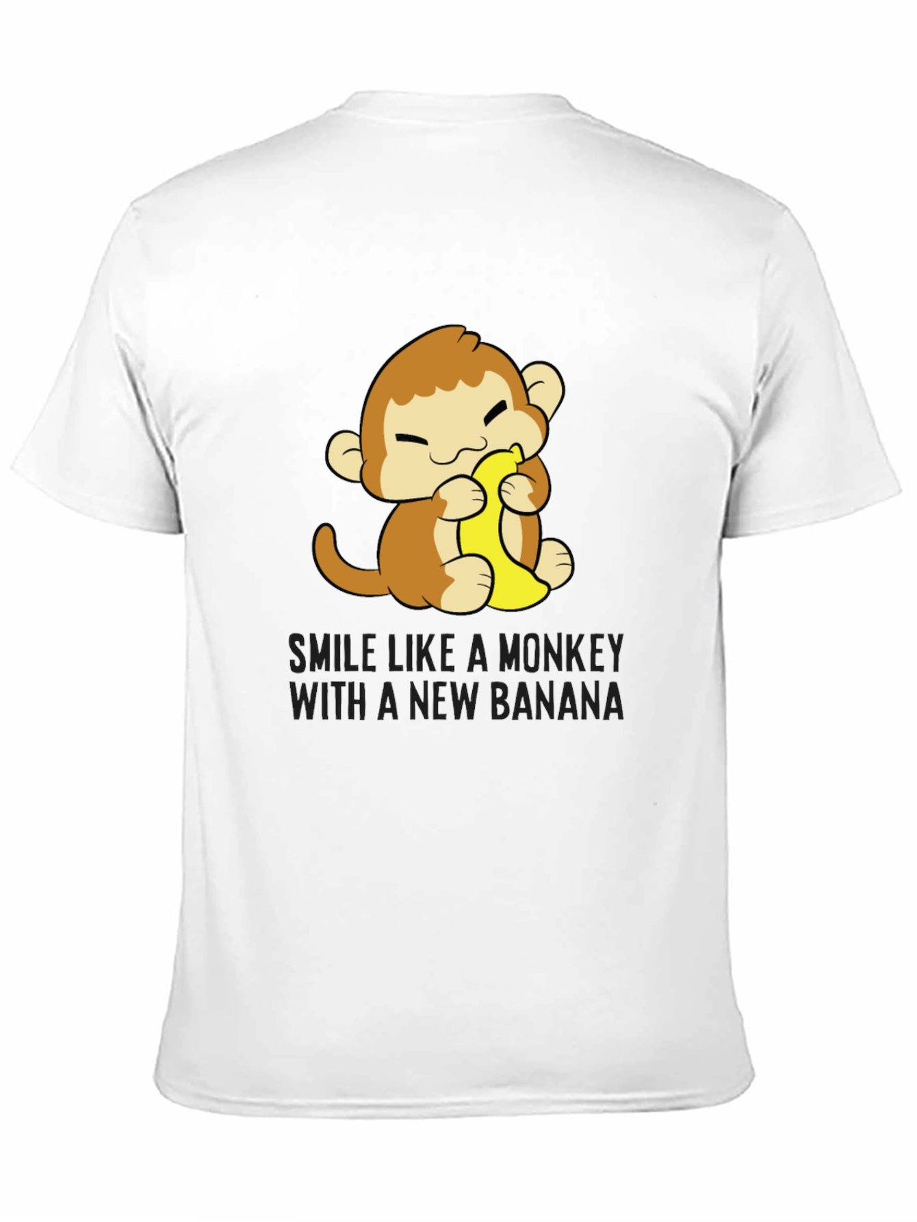 Monkey Banana T-Shirt Cute Cartoon Tee