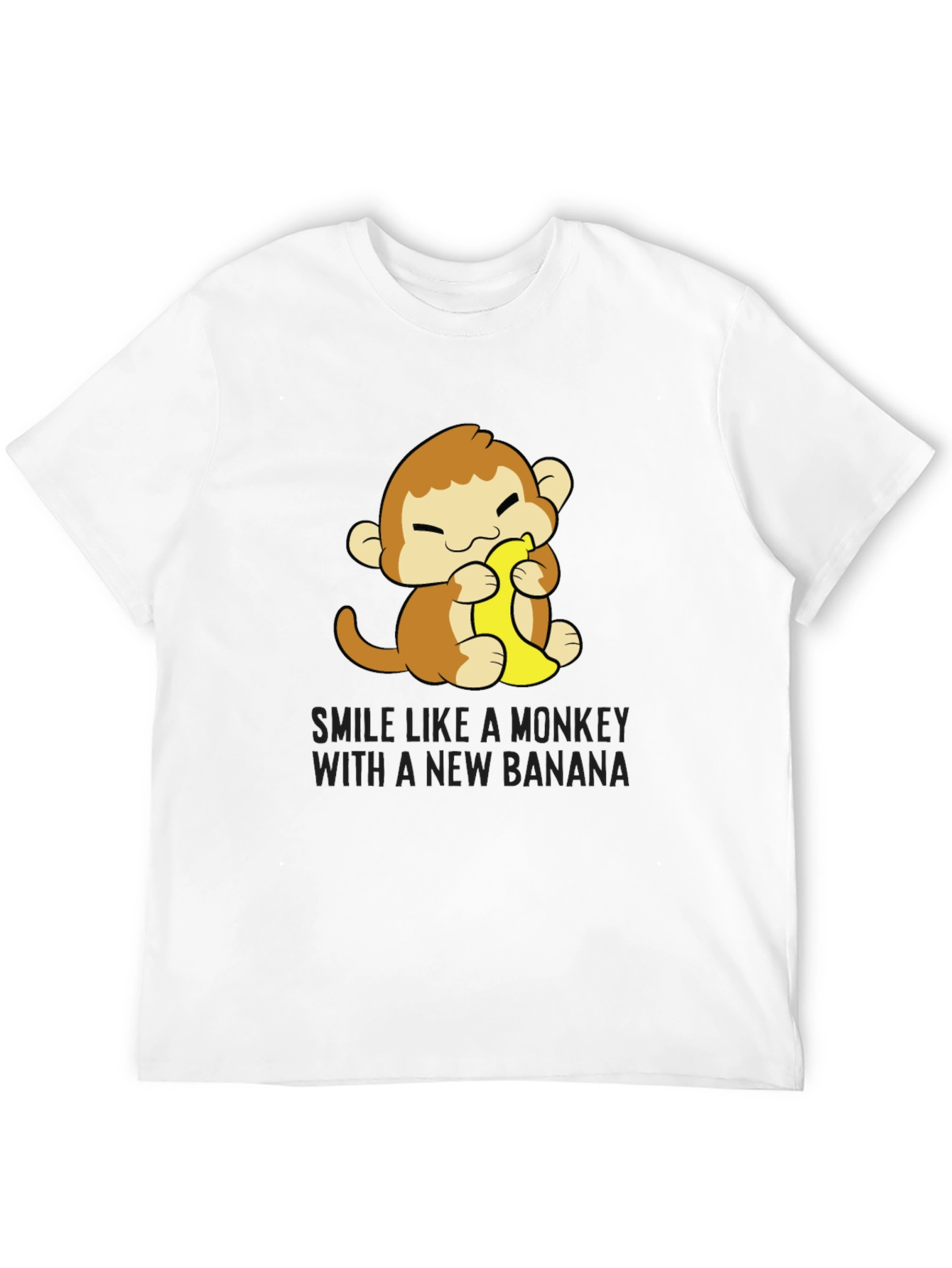 Monkey Banana T-Shirt Cute Cartoon Tee