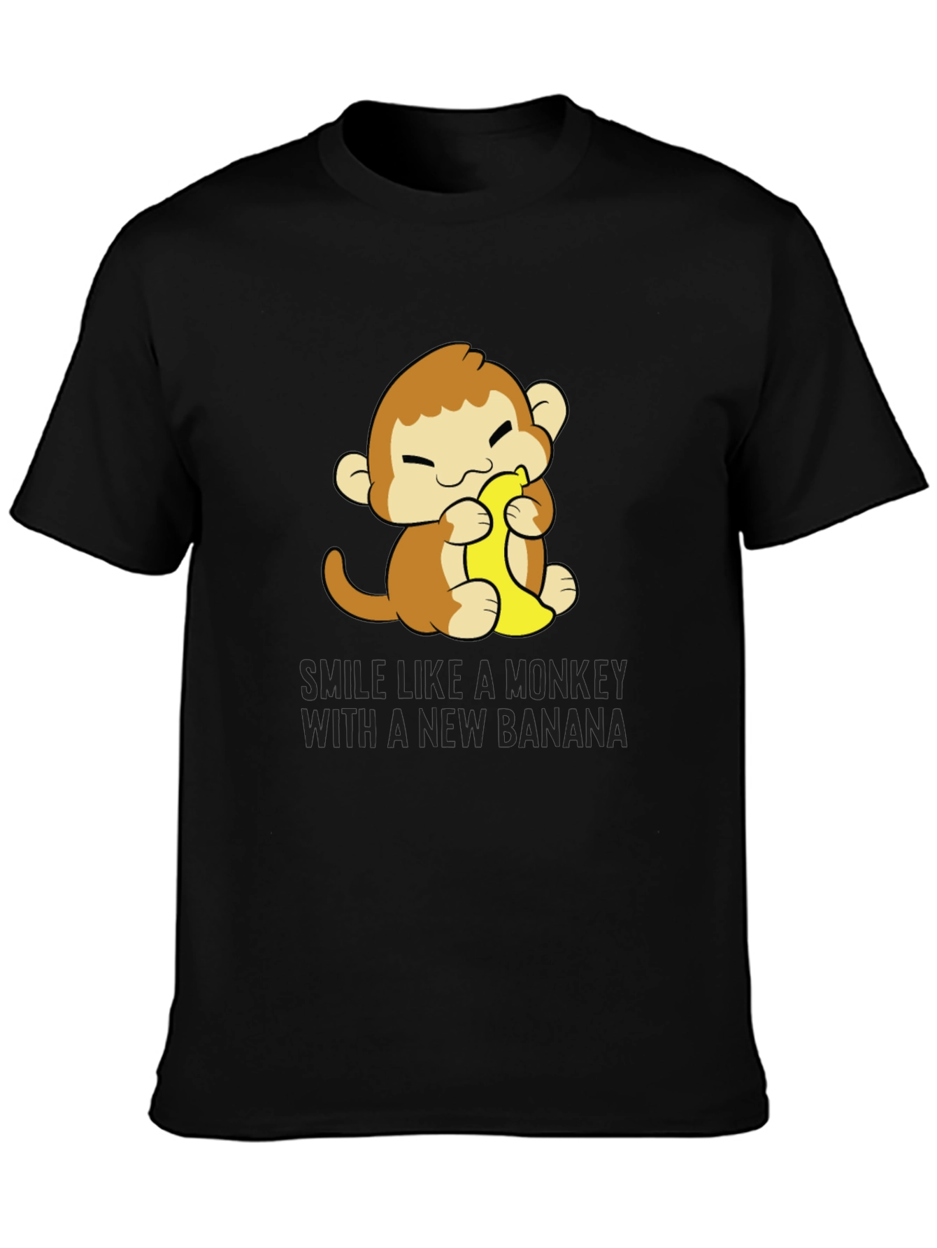 Monkey Banana T-Shirt Cute Cartoon Tee