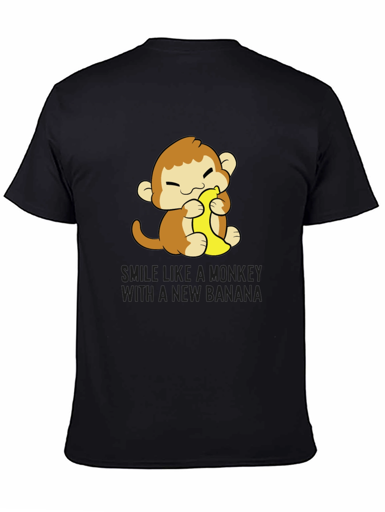 Monkey Banana T-Shirt Cute Cartoon Tee