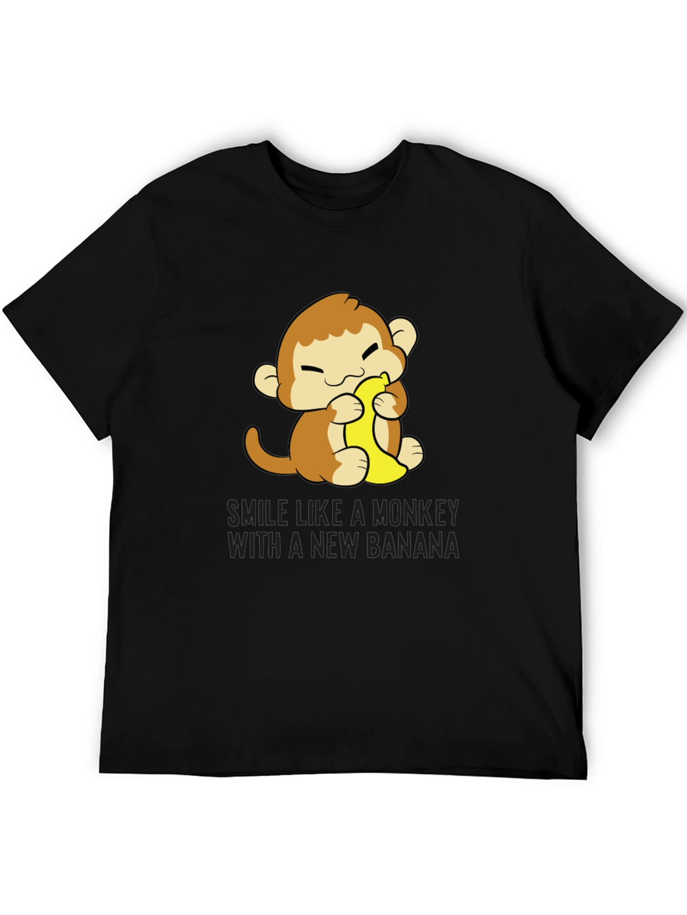 Monkey Banana T-Shirt Cute Cartoon Tee