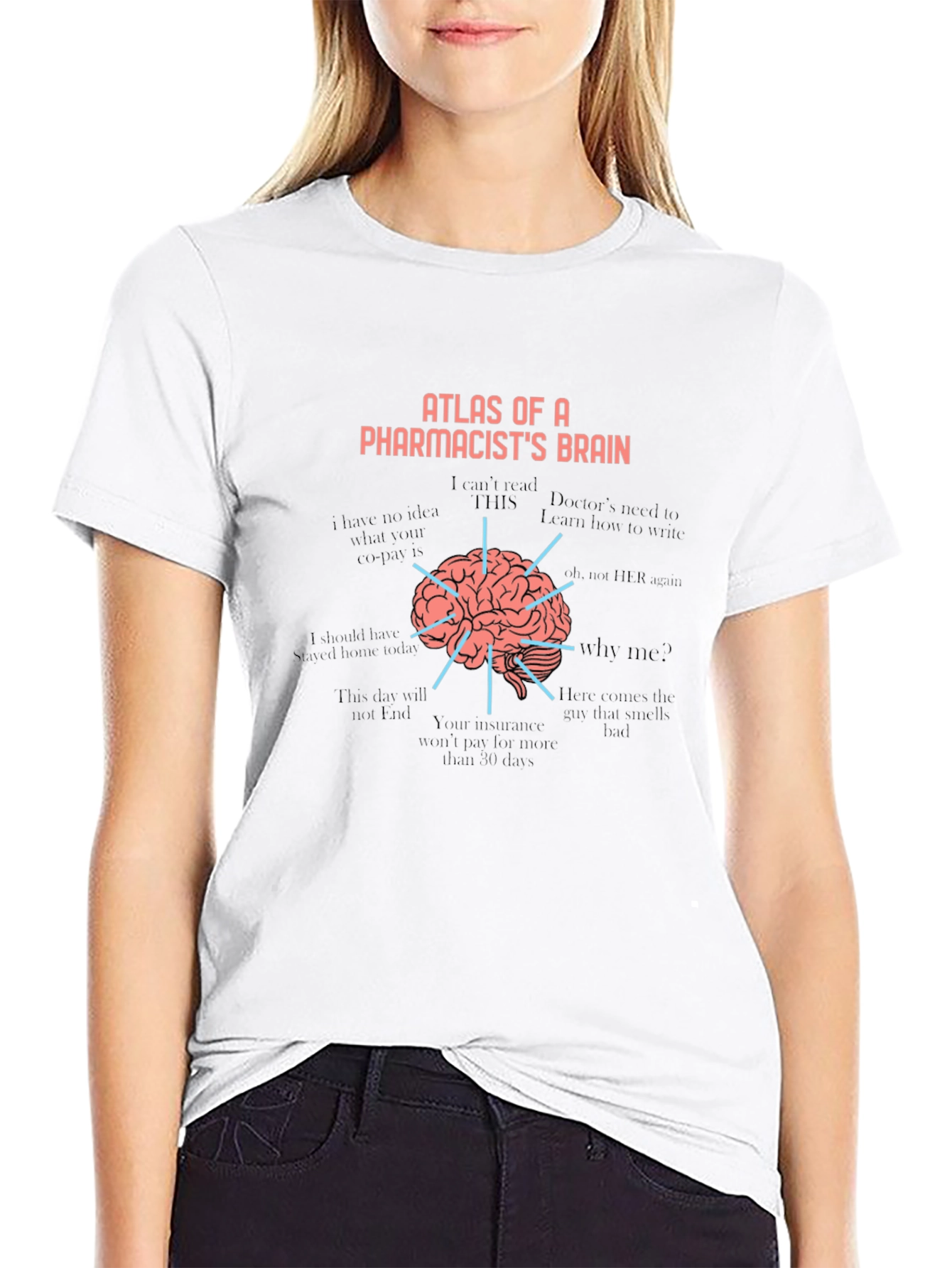 Pharmacist Brain Atlas T-Shirt