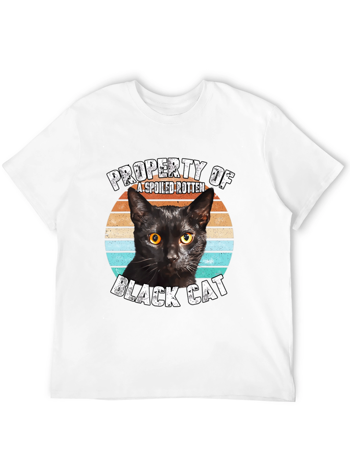 Property of a Spoiled Rotten Black Cat Graphic Tee