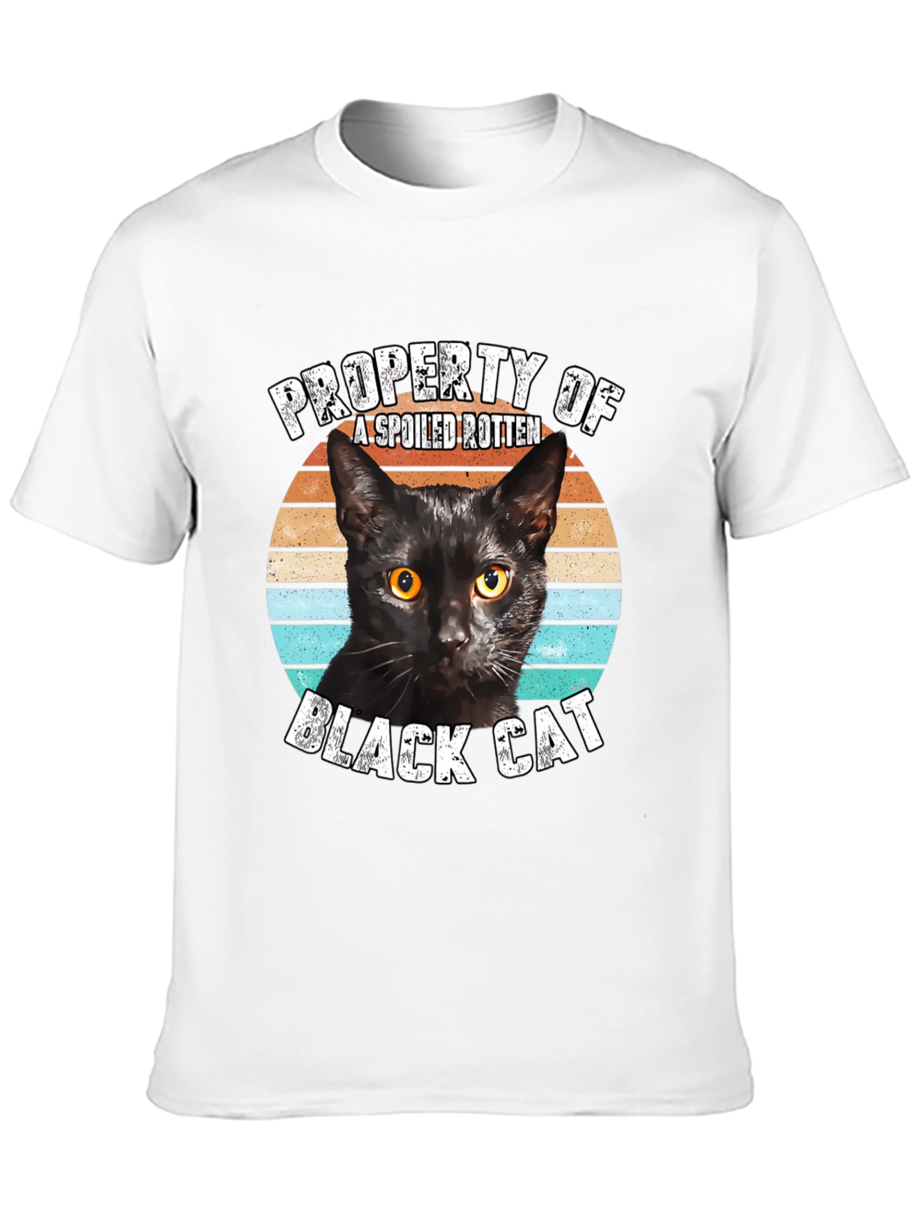 Property of a Spoiled Rotten Black Cat Graphic Tee