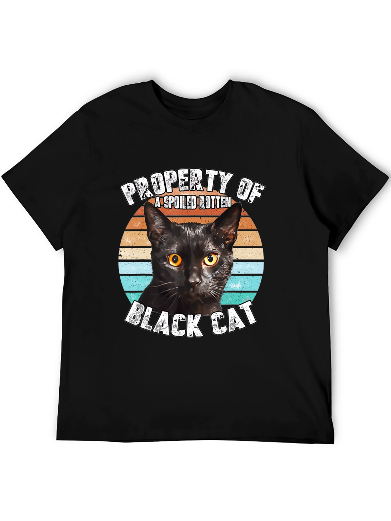 Property of a Spoiled Rotten Black Cat Graphic Tee