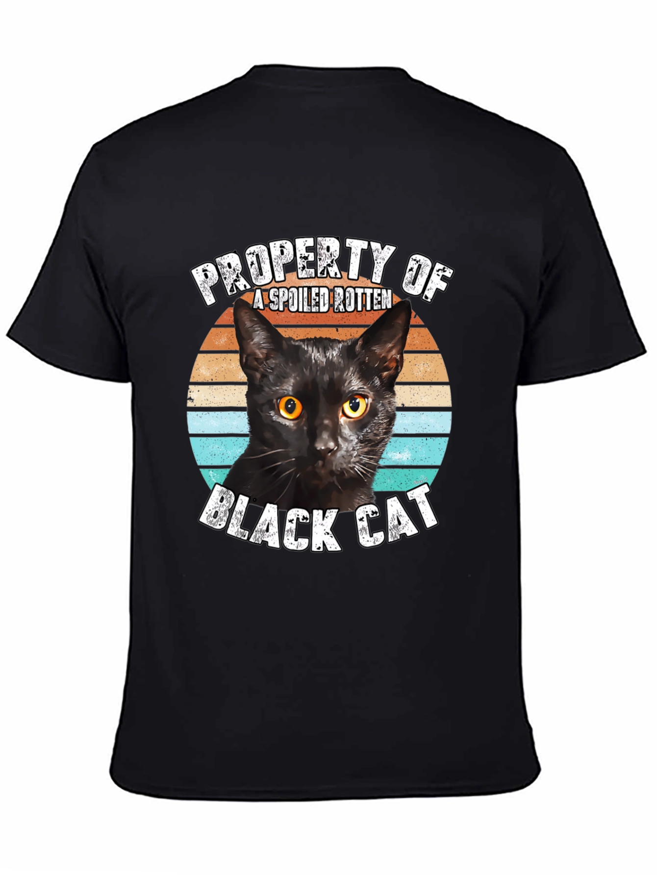 Property of a Spoiled Rotten Black Cat Graphic Tee