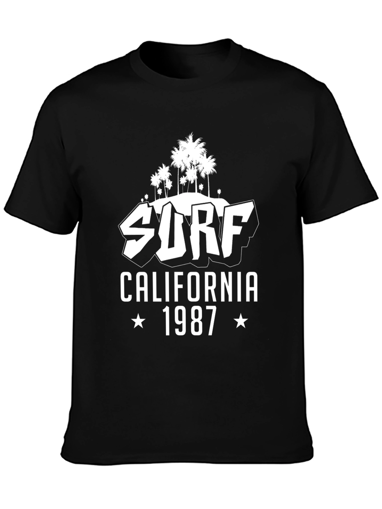 Surf California 1987 Black T-Shirt
