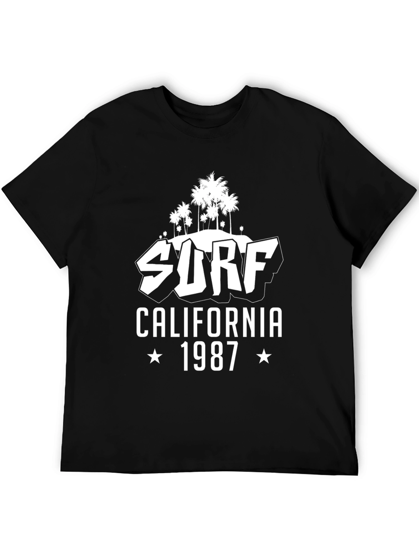 Surf California 1987 Black T-Shirt